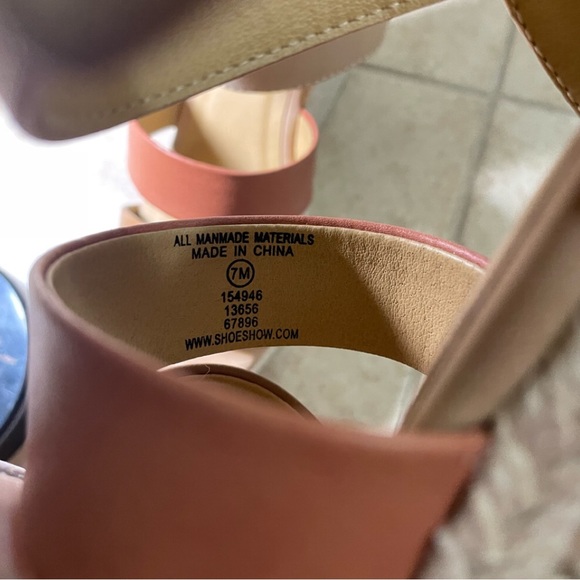 Espadrille Neutral Tri-Color Platform Wedges - Picture 6 of 13